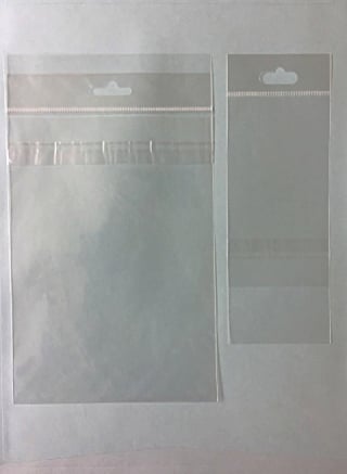 （左）兼用袋（Bﾀｲﾌﾟ変形)　ヒコーキ穴 （右）Ａタイプ　ヒコーキ穴